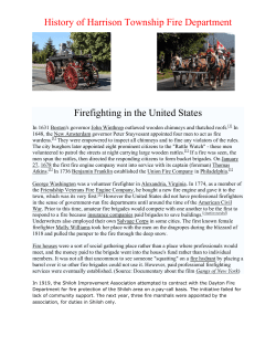 Fire Dept History - Harrison Township