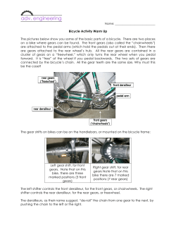 3ADE Bicycle Activity Warm Up