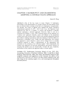 Adopting a Contract Rate Approach