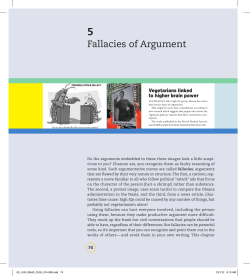 Fallacies of Argument - the Mr. Klein Grapevine