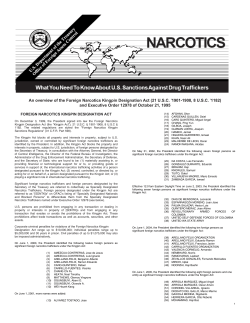 foreign narcotics kingpin designation act