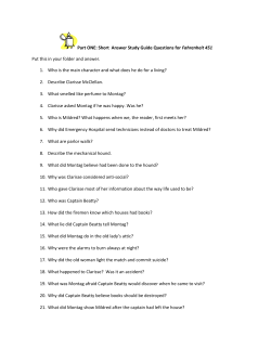 Part ONE: Short Answer Study Guide Questions for Fahrenheit 451