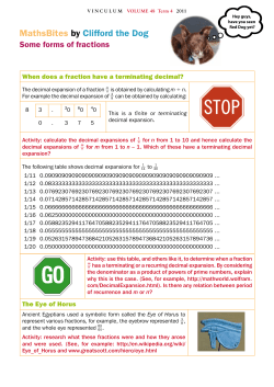 Some forms of fractions