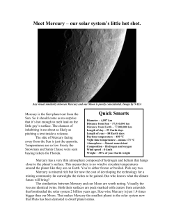 Meet Mercury &ndash; our solar system`s little hot shot