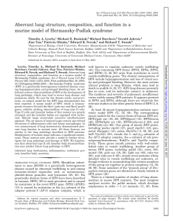 Aberrant lung structure, composition, and function in a - AJP-Lung