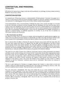 Contextual and Missional
