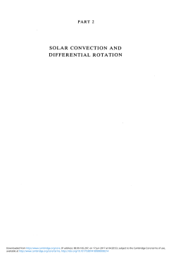 solar convection and differential rotation