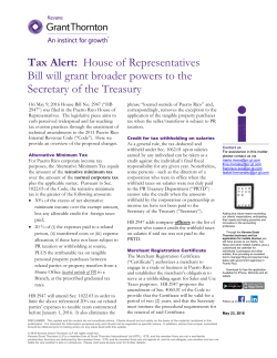 Tax Alert: House of Representatives Bill will grant broader powers to