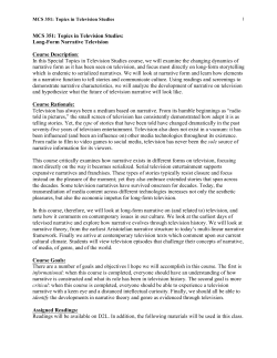 MCS 351: Topics in Television Studies: Long