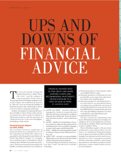 Financial Services Reform Act 2001 (FSRA)