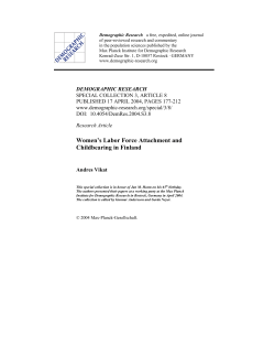 Full Text  - Demographic Research