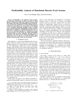 Predictability Analysis of Distributed Discrete Event - Convecs