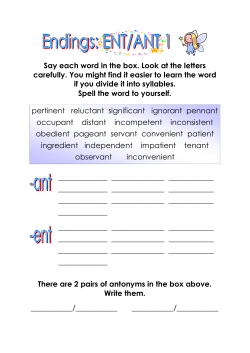 Say each word in the box. Look at the letters carefully.