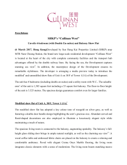 SHKP`s &ldquo;Cullinan West&rdquo; - Sun Hung Kai Properties Ltd.