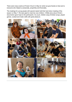 There were many events at Fimiam Church in May for which we give