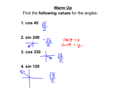 Sin Cos Tan angles greater than 360 or Negative