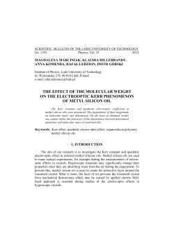 The effect of the molecular weight on the electrooptic Kerr