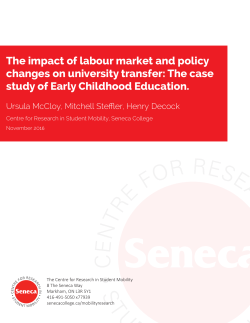The impact of labour market and policy changes on university transfer