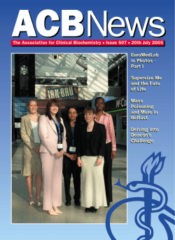 EuroMedLab in Photos - Part I Supersize Me and the Fats of Life