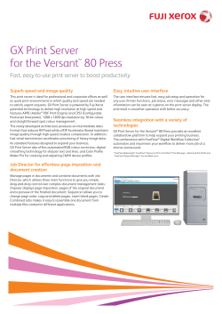 GX Print Server for the Versant&trade; 80 Press