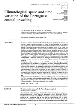 Climatological space and time variation of the