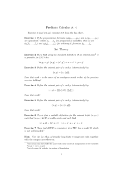 Predicate Calculus pt. 4 Set Theory