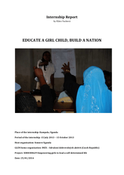 educate a girl child, build a nation - INEX-SDA