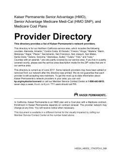 2017 Provider Directory Northern California