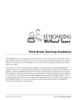 Third Grade Teaching Guidelines