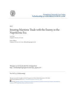 Insuring Maritime Trade with the Enemy in the Napoleonic Era