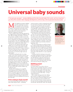Universal baby sounds