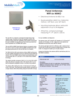 Panel Antennas WiFi 6x MIMO
