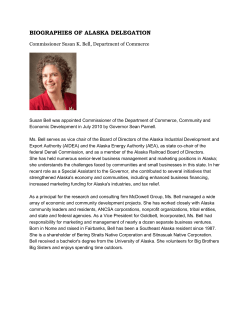 BIOGRAPHIES OF ALASKA DELEGATION