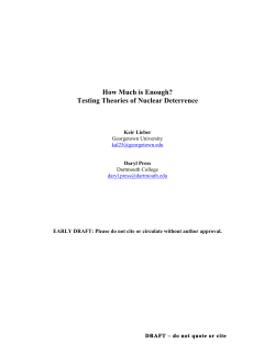 How Much is Enough? Testing Theories of Nuclear