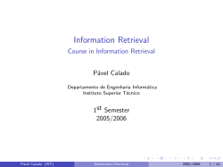 Information Retrieval - Course in Information