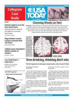 Teen drinking, thinking don`t mix