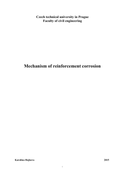 Mechanism of reinforcement corrosion