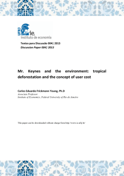 IE-UFRJ Discussion Paper - Instituto de Economia