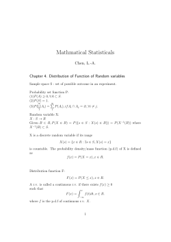Mathmatical Statisticals