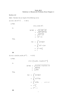 Solutions to Homework Set 4