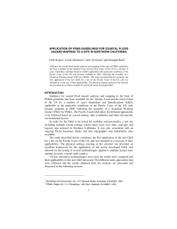 Application Of Fema Guidelines For Coastal Flood Hazard Mapping