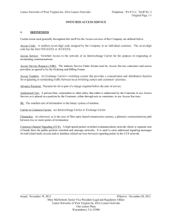 access services - Lumos Networks