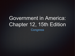 Government in America: Chapter 12, 15th Edition