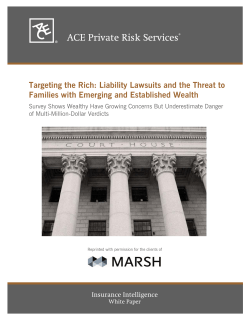 Targeting the Rich: Liability Lawsuits and the Threat to Families with