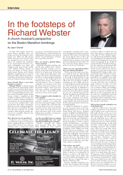 In the footsteps of Richard Webster
