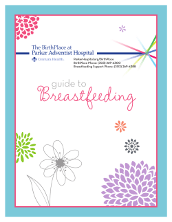 Breastfeeding - Parker Adventist Hospital