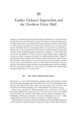 Yankee Cultural Imperialism and the Northern Cities Shift