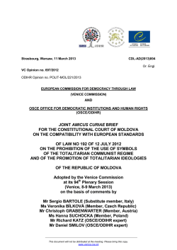 Joint Amicus Curiae Brief on the Prohibition of the Use of Symbols of