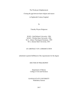 The Wesleyan Enlightenment - K-REx