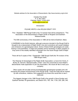 Ralph Smith Descendents, six generations